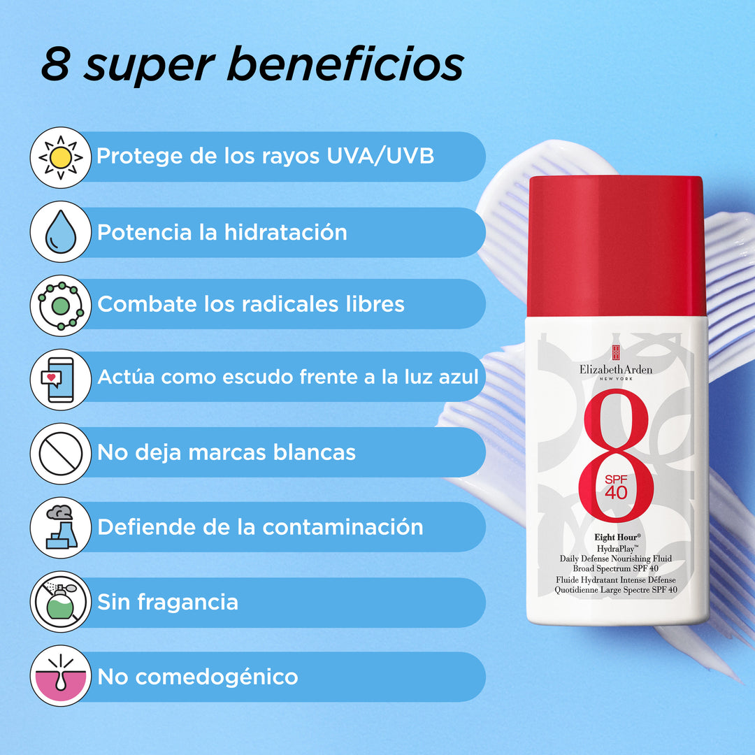 eight hour ydraplay proteccion solar de SPF40