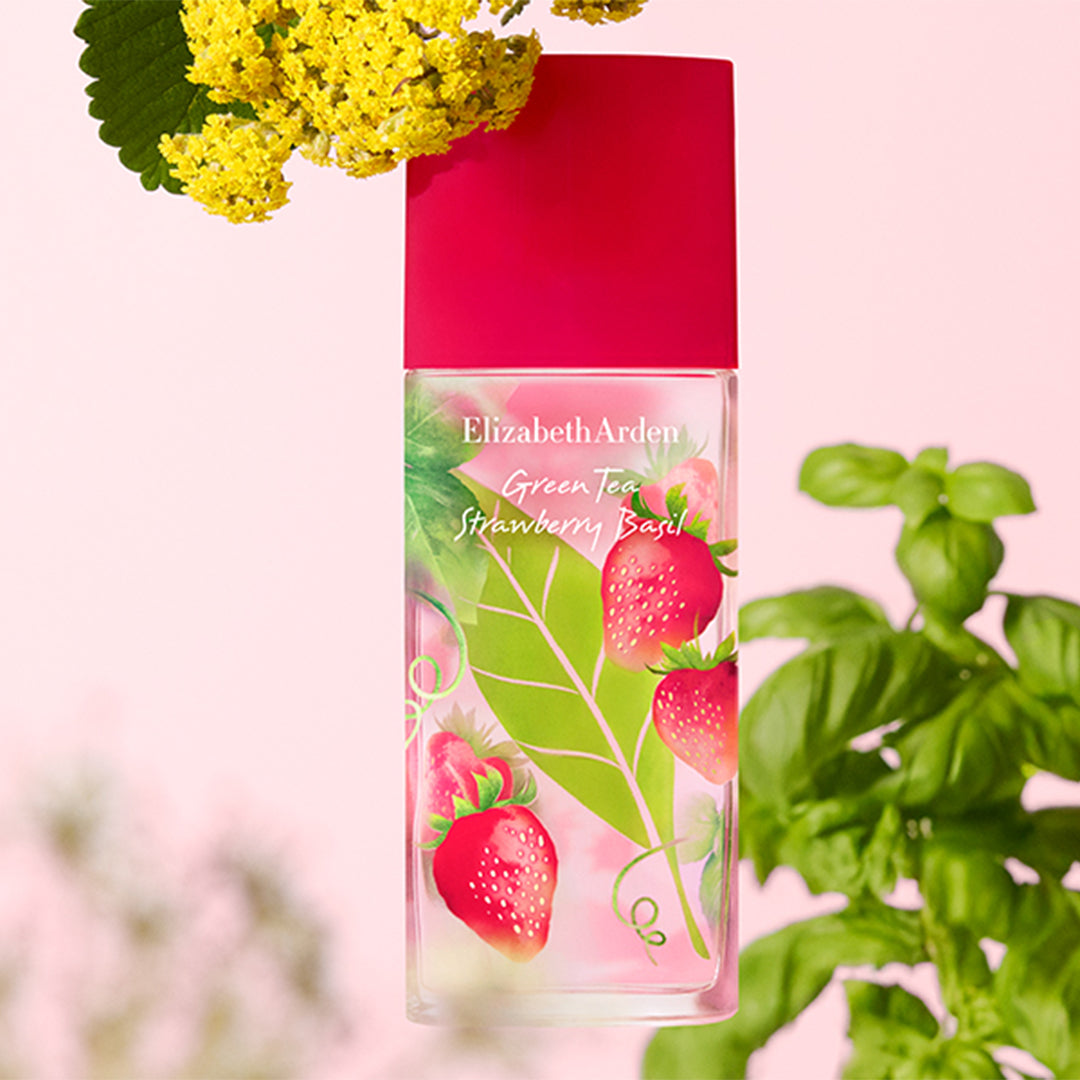 green tea strawberry