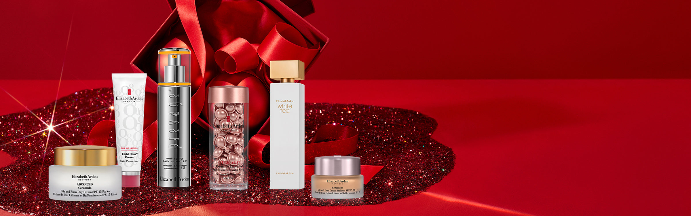 PRDUCTOS SOBRE FONDO ROJO